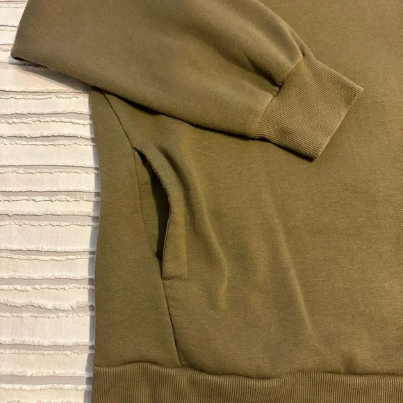 Zenana Outfitters Olive Fleece 2PC Sweatshirt and Pants Set - Picture 9 of 12